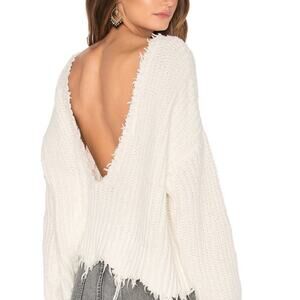 Wildfox Women's Reversible Palmetto Sweater White Small